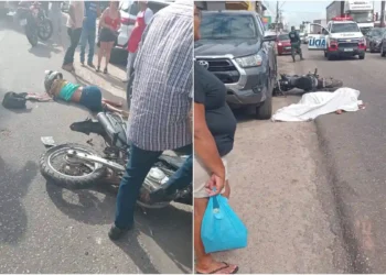 Motociclista morre em grave acidente com carreta na BR-316 em Castanhal